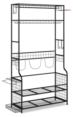 Produktbild von Golfbag-Organizer mit Rollen, Haken und Körben
