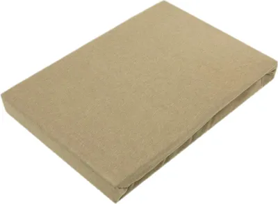 Produktbild von Jersey Spannbettlaken für Wasserbetten Rundumgummizug 200 x 220 cm Sand