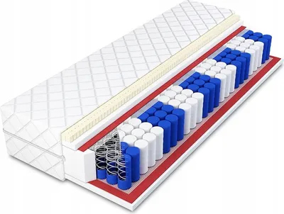 Produktbild von Matratze 140x200 cm | Matratze H2/H3 | Weiche Matratze | Mittelhart Matratze | Bett Matratze | Taschenfederkern | Taschenfederkernmatratze | Federkernmatratzen | Doppelmatratze | Matratze Komfort | mit Latexmatte | Doppelseitige Matratze | mit 9 Zonen |  Höhe 19 cm | Tina Modell | Erstklassige Qualität