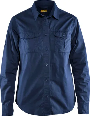 Produktbild von Blakläder Damen Twill Hemd 3208 1135 in div. Farben, Farbe:marineblau, Größe:XS