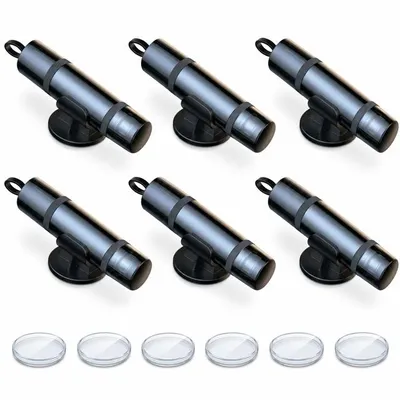 Produktbild von 6 Stück Auto Sicherheitshammer Nothammer – Notfall Fensterbrecher & Gurtschneider inkl. Testglas schwarz