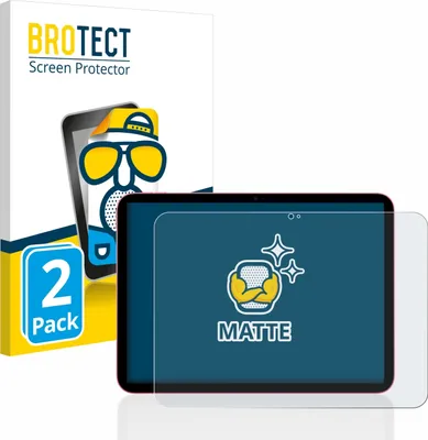 Produktbild von 2x BROTECT Schutzfolie für Apple iPad 10.9" WiFi 2022 (10. Gen.) Displayschutz Displayschutzfolie Folie Matt Entspiegelungsfolie