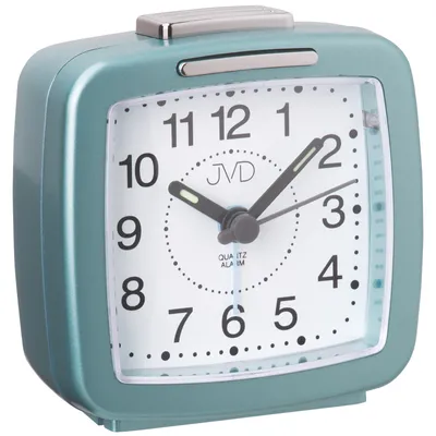 Produktbild von JVD SR952.7 Wecker Quarz analog eckig mint farben mit Licht Snooze