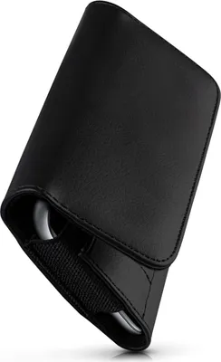 Produktbild von moex® Handy Quertasche kompatibel mit Nokia 9 PureView - Hülle mit Gürtelclip, Schwarz