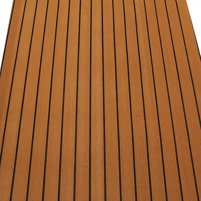 Produktbild von EVA Schaum Bodenbelag, Yacht Bodenbelag, Teak Eva Schaum Deck Teppich Selbstklebend Deck Bodenbelag Teppich Für Yachten, Motorboote, Schwimmbäder usw. (240cm x 90cm x 5mm)
