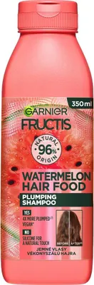 Zdjęcie produktu dla Fructis Hair Food Watermelon Plumping Shampoo - Garnier, 350ml