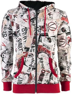 Image de Kochmedia - Sweat-shirt à fermeture éclair, style patchwork, Borderlands 3, multicolore, taille L