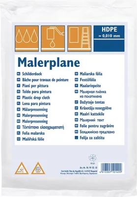 Zdjęcie produktu dla WESTEX96941210 Folia osłonowa WESTEX, HDPE, 10 my, przezroczysta, 4 x 12,5 m