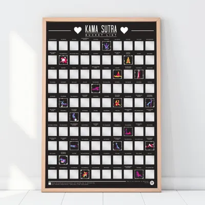 Productafbeelding van Gift Republic Krasposter - 100 Kama Sutra Posities