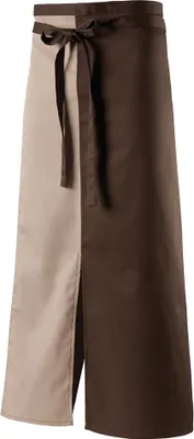 Produktbild von Schürze mit Schlitz mittig 100 x 100 cm Fb. toffee/sand  : 65% Polyester 35%Baumwolle 220 g/m² : sand