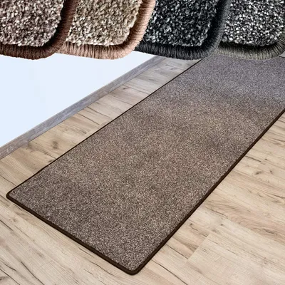 Produktbild von Teppich-Läufer auf Maß Lyon 94 Braun-Meliert 100x350 cm