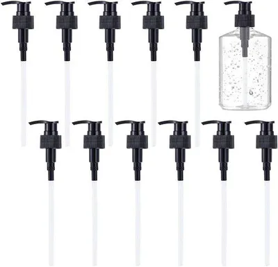 Image de Pompes de rechange pour distributeurs - savon, lotion et shampoing - 12 pièces - noir - plastique