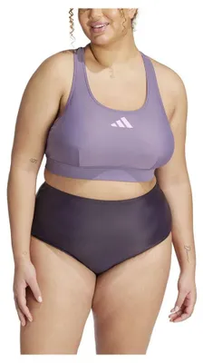 Produktbild von adidas Damen Sporty Bikini Top (Plus Size), Shadow Violet/Bliss Lilac, XL Plus