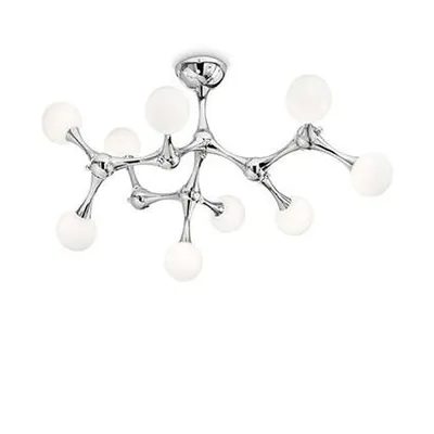 Produktbild von Zeitgenössische Deckenleuchte Nodino Metall Chrom 9 Lichter G9 3W 3000K Warmes Licht