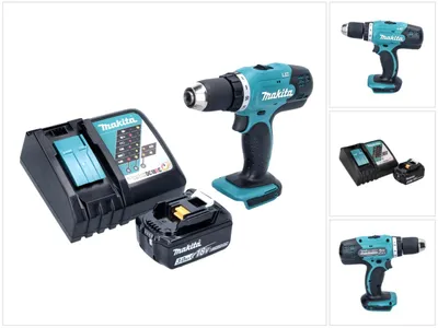 Image de Makita DDF 453 RF1 Perceuse-visseuse sans fil 18 V 42 Nm + 1x batterie 3,0 Ah + chargeur