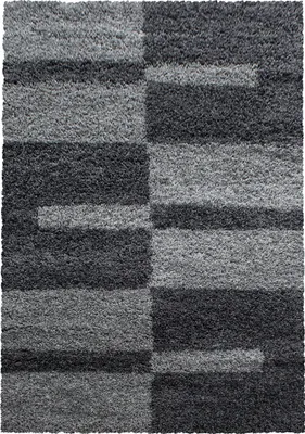 Immagine prodotto di Teppium Tappeto Shaggy a Pelo Alto Design a Quadri Morbido Soffice e Accogliente per Soggiorno Moderno, Dimensioni: 160x230 cm