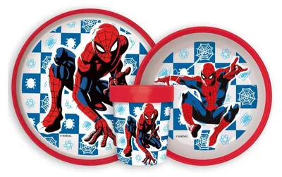 Immagine prodotto di Set di pentole antiscivolo Spiderman Midnight Flyer, set in microplastica