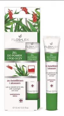 Zdjęcie produktu dla Flos-Lek Żel ze świetlikiem i aloesem do powiek i pod oczy 15ml