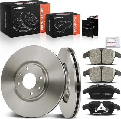 Obrázek produktu pro Frankberg 2x brzdové kotouče 4x brzdové destičky přední náprava pro Citroën C4 I II DS Peugeot