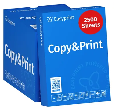 Productafbeelding van Easyprint Printerpapier kopieerpapier 2500 vellen 5 x 500 A4 Premium hoogwit CIE 160 testwinnaar PEFC milieucertificaat