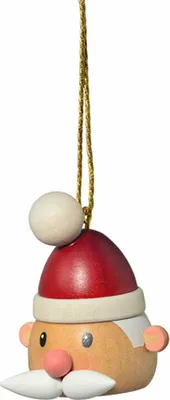 Produktbild von Christbaumschmuck "Weihnachtsmannkopf" (5cm) von KWO