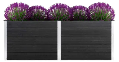 Produktbild von Hochbeet 250 x 100 x 91 cm WPC Grau