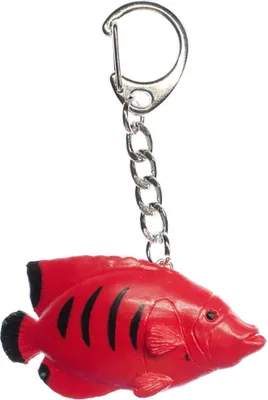 Produktbild von Flammen Zwergkaiserfisch Schlüsselanhänger Herzogfisch Miniblings Anhänger Fisch