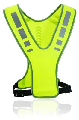 Immagine prodotto di Gilet riflettenti da donna e da uomo, con regolazione flessibile, colore giallo neon, traspirante, ideali per correre, fare jogging, fare escursioni e andare in bicicletta