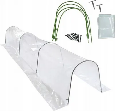Produktbild von Mini-Gartengewächshaus, Folientunnel, Folienmaß 1,8X10M