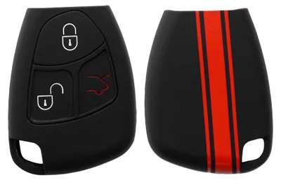 Obrázek produktu pro kwmobile 42378.06, Klíčenka, Černá, Červená, Silikon, 1 kusů, 111 mm, 121 mm