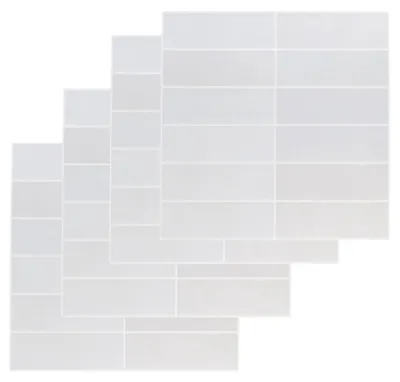 Produktbild von HowHomely Fliesenaufkleber Klebefliesen 4er Set weiß Wandpaneele 30,5 x 30,5 cm