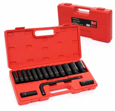 Obrázok produktu pre Kraft&Dele KD11755 Sada nástrčných hlavíc 1/2" 10-32mm 16ks