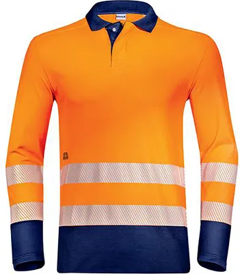 Produktbild von uvex Poloshirt Construction orange, warnorange Gr. 4XL