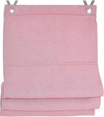 Produktbild von Raffrollo / Ösenrollo verdunkelnd Dimout ohne Bohren rose 45 x 130 cm