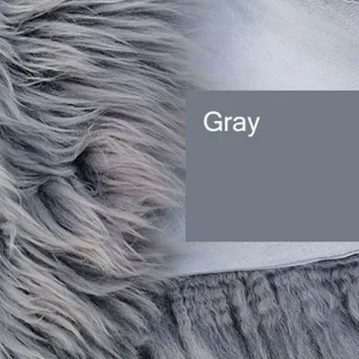 Produktbild von Top Öko Lammfell Schaffell Felle Grau Gray Grey Neu L-Xl 80Cm - 100Cm