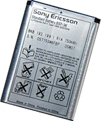 Produktbild von Sony Mobile BST-36 Batterie - Lithium-Polymer (Li-Polymer) - für Mobiltelefon - Aufladbarer Akku - Proprietär - 3,6 V Gleichstrom - 750 mAh Shelf Life
