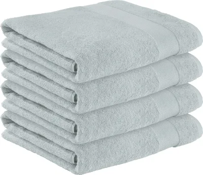 Produktbild von Erwin Müller Badetuch Sindelfingen" 4er-Pack hellgrau 100x150 cm"