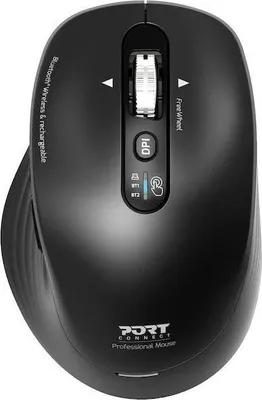 Image de Port Designs 910202, droitier, optique, sans fil RF + Bluetooth, 3200 DPI, noir