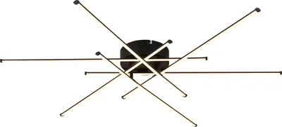 Produktbild von Globo Lighting Deckenleuchte Metall schwarz matt, LED