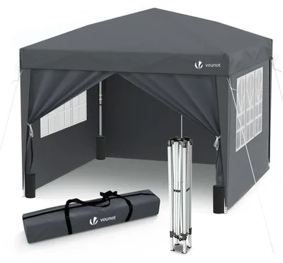 Image de Gazebo de jardin pliable avec 4 côtés et sacs de sable