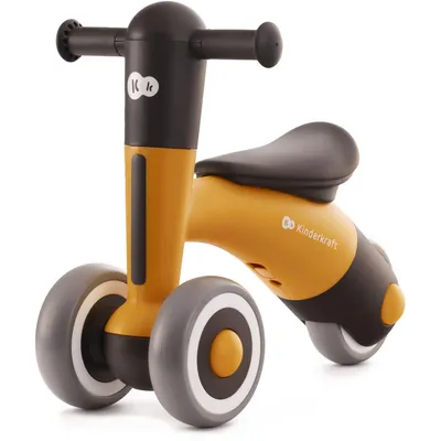 Image de Kinderkraft MINIBI - Tricycle 3en1 & trotteur - réglable, léger & sûr - de 1 an à 36 mois - Jaune