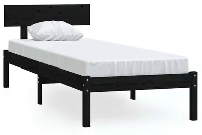 Imagen del producto de vidaXL Cama de madera maciza sin colchón, color