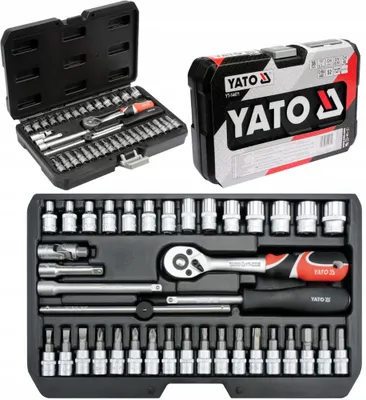 Produktbild von Professionelles Steckschlüssel-Set 1/4 38 Tlg. Torx Ratsche Koffer YATO