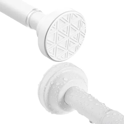 Image de Omgoods - Barre de rideau de douche extensible, 60-290 cm, en acier inoxydable