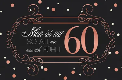 Produktbild von 60. Geburtstag - Karte mit Umschlag