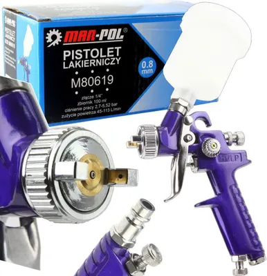 Obrázek produktu pro MAR-POL Stříkací pistole HVLP, 0,8mm H2000G2 M80619