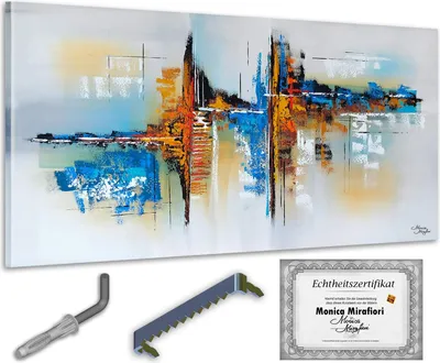 Immagine prodotto di Monica Mirafiori I 100% DIPINTO A MANO I Quadro "La quiete" 140x70cm | Quadro dipinto a mano | Quadro acrilico | Quadro acrilico molto grande I Arte moderna I Quadri d'arte