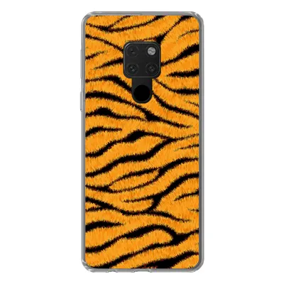 Produktbild von MuchoWow® Handyhülle Schutzhülle Hülle für Huawei P40 Lite Tigerdruck - Orange - Schwarz Silikon Softcase Handy Hülle - Handy