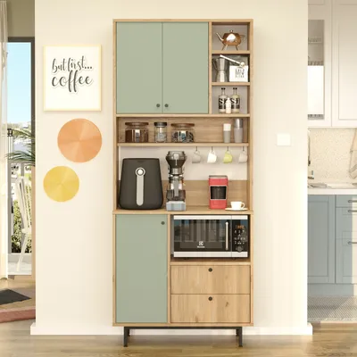 Produktbild von Skye Decor, RE6-SY, Schränke, Mehrzweckschrank, Eiche, 88 x 205 x 35,5 cm