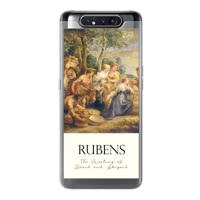 Produktbild von MuchoWow® Handyhülle Schutzhülle Hülle für Samsung Galaxy A80 Rubens - Kunst - Die Begegnung von David und Abigail Silikon Softcase Handy Hülle - Schutzdeckel
